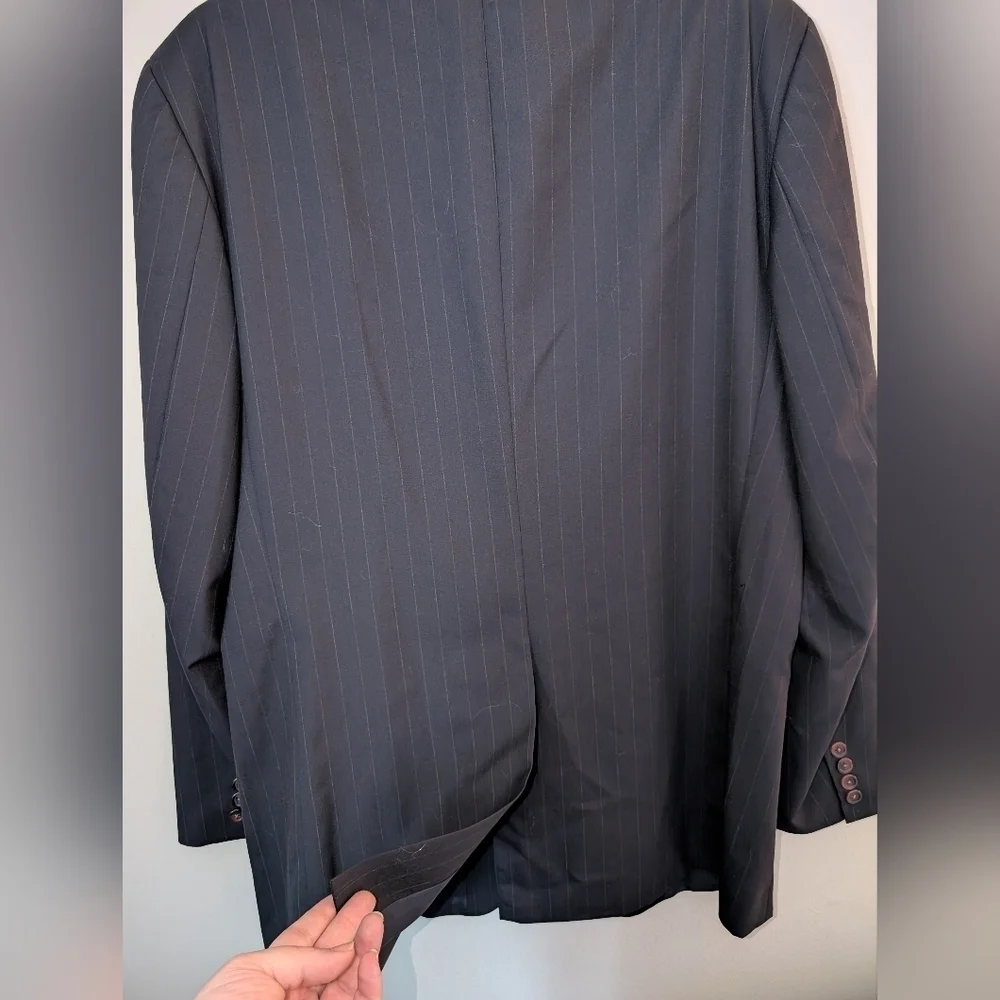Chaps Black Suit Jacket 42 Tall